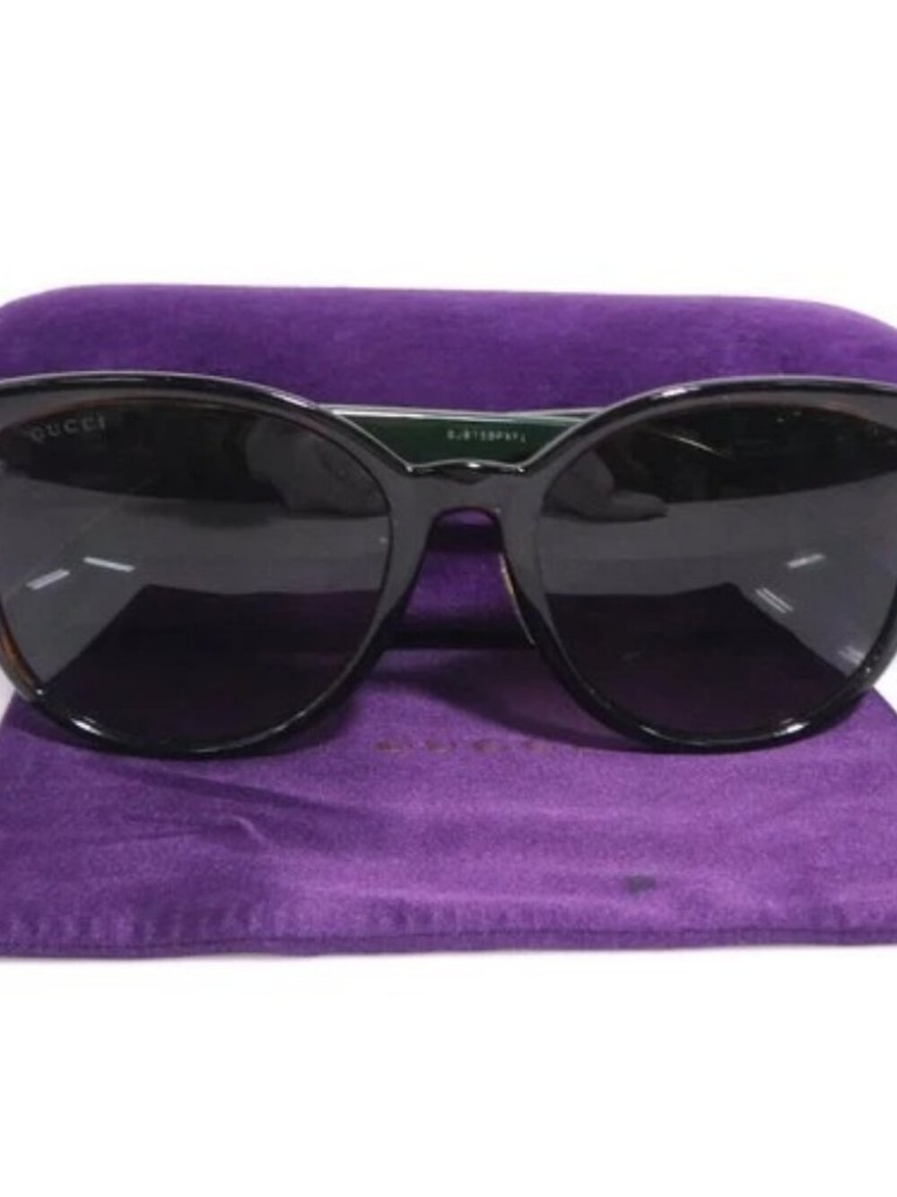 Auth GUCCI Sunglasses Brown/Green/Red Plastic/Goldtone - e61785i - Picture 10 of 10
